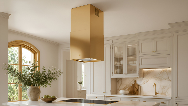 Островная вытяжка Sirius MO 408 gold