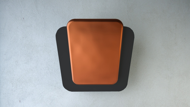 Настенная вытяжка Sirius SLTC 103 SQUARES black/copper